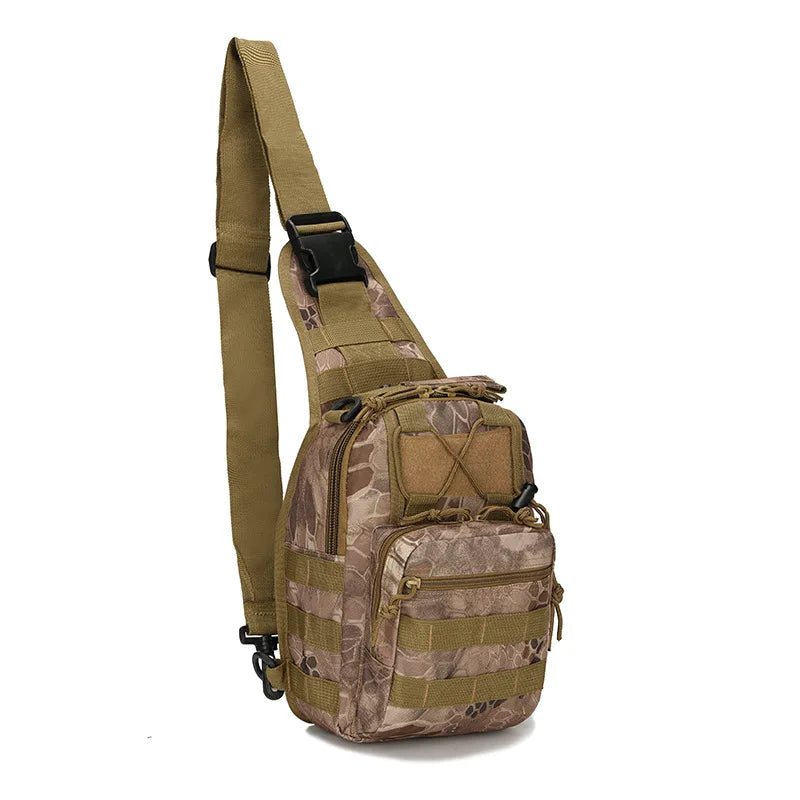 Hot sale Nylon Outdoor Bag Camping waterproof Fishing Bag climbing Men army camouflage tactical Chest Pack Shoulder Bags