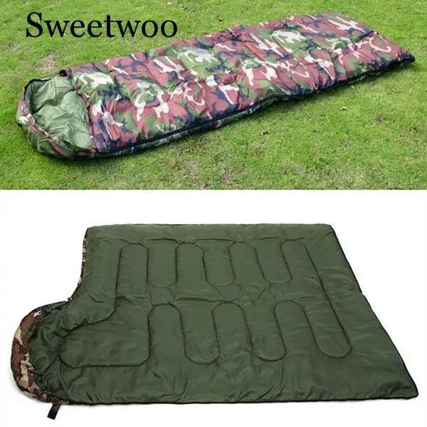 New Outdoor Sale High Quality Cotton Camping Sleeping Bag,envelope Style, Army Or Military Or Camouflage Sleeping Bags