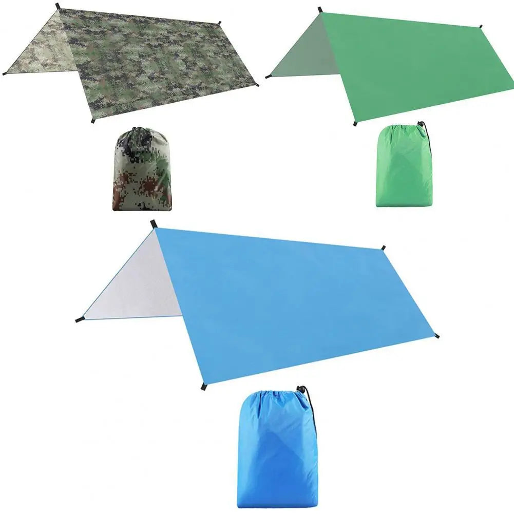 Fly Tarp Awning Waterproof Tarp Tent Shade Garden Canopy Sunshade Camping Hammock Tourist Beach Sun Shelter Camping Equipment 캠핑