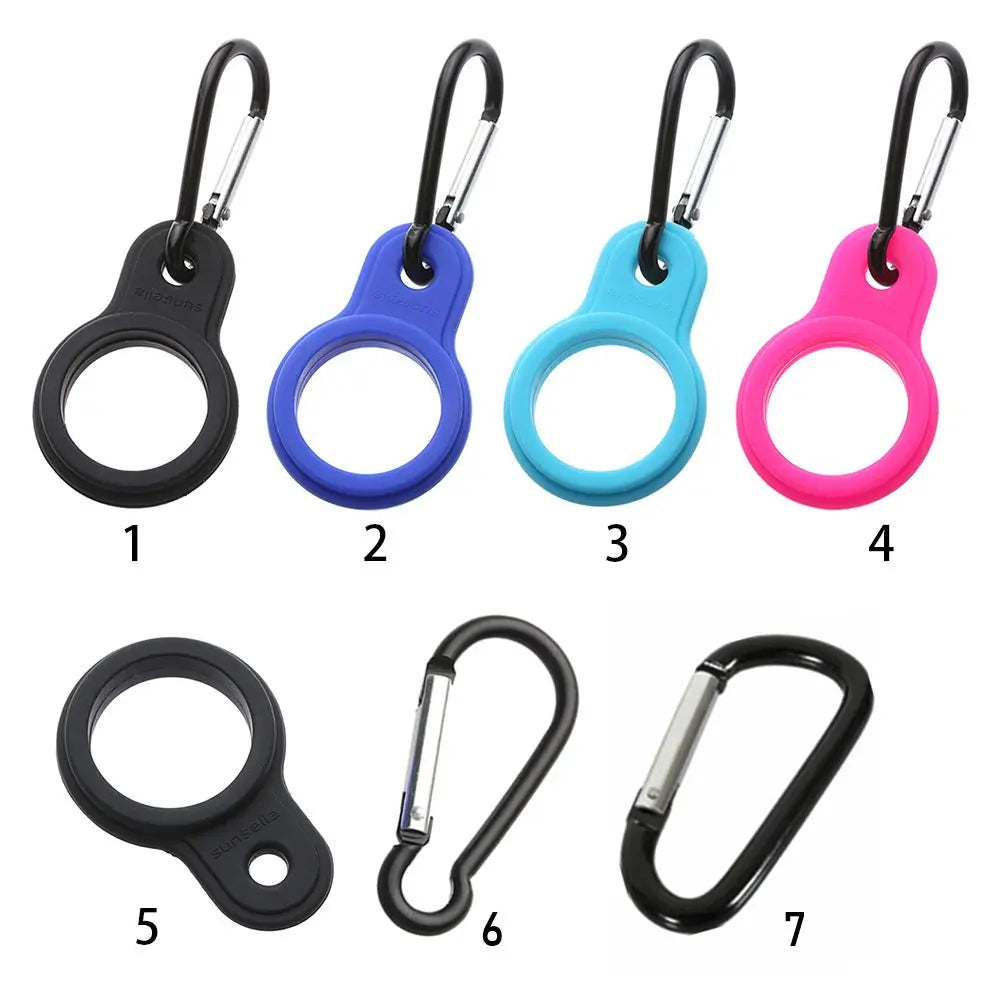 Arrival Accessories Camping Hiking Tool Water Bottle Holder Rubber Buckles Hook Sports Kettle Buckle Outdoor Carabiner