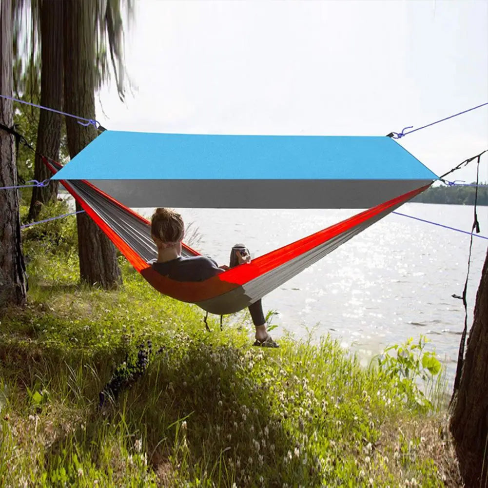 Fly Tarp Awning Waterproof Tarp Tent Shade Garden Canopy Sunshade Camping Hammock Tourist Beach Sun Shelter Camping Equipment 캠핑