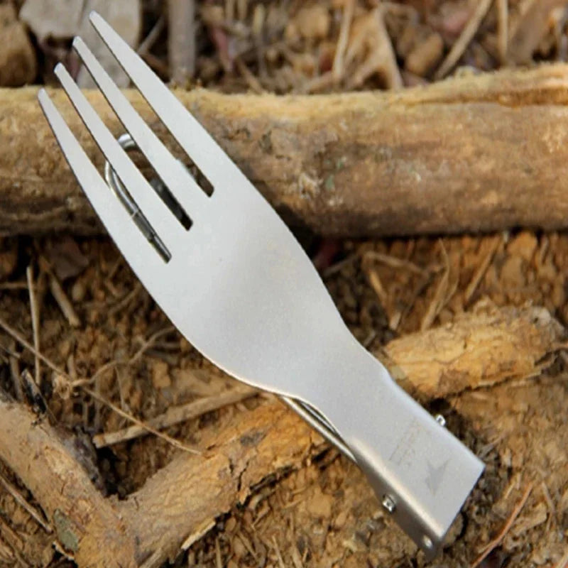 Keith Hot Sale Folding Titanium Fork Camping Cookware Tourist Dishes Corrosion Resistance Healthy,Non-toxic High Strength KT303