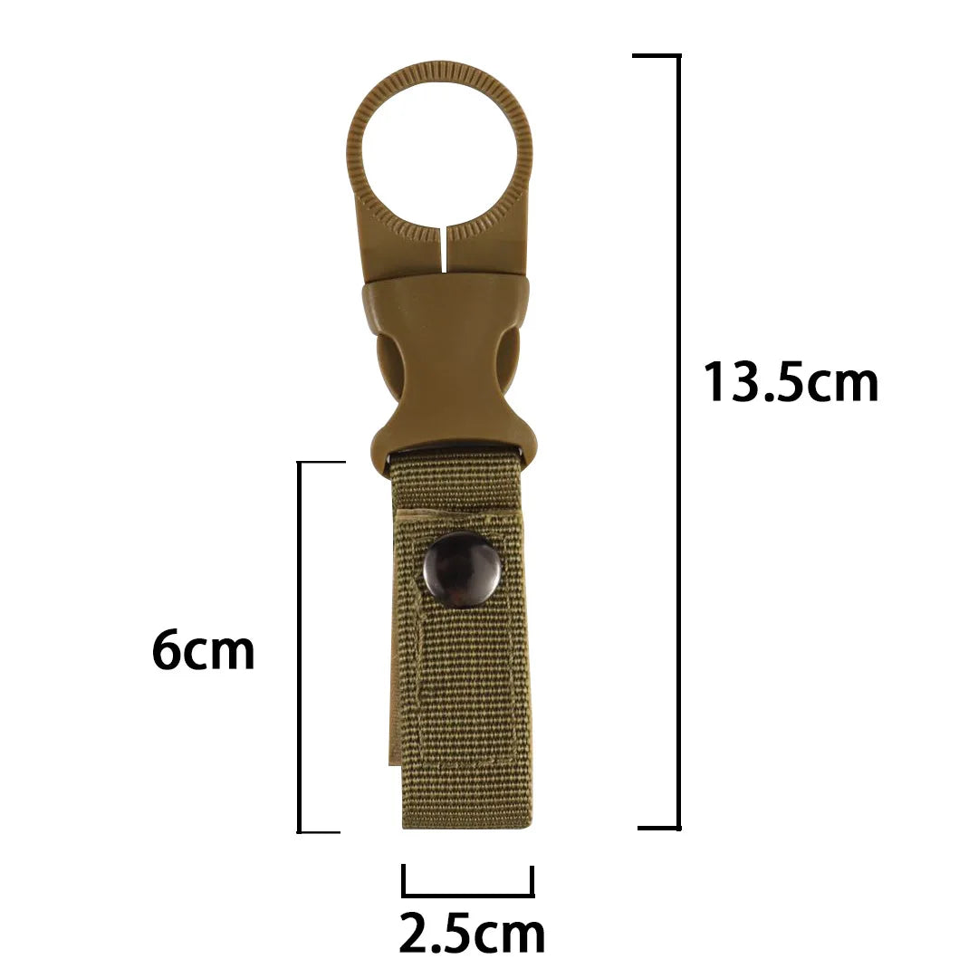 Webbing Backpack Buckle Carabiners Attach Quickdraw Water Bottle Hanger Holder Outdoor Camping Hiking Climbing Accessories