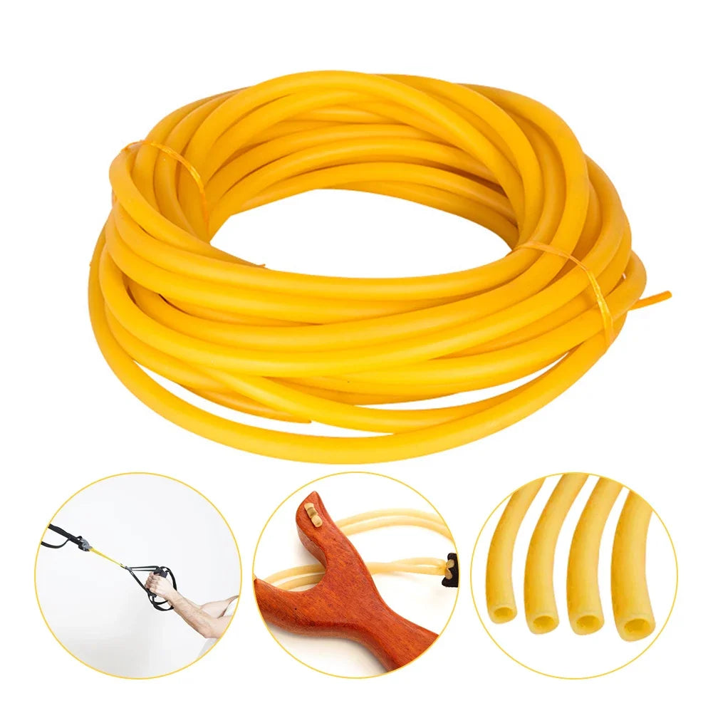 1m Natural Latex Rubber Tube Elastic Slingshots Catapults Tube Band For Camping Shooting Slingshot Catapult Accessories