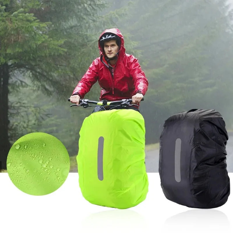 Outdoor Sports Backpack Rain Cover Reflective Waterproof Covers Cycling Foldable Dust Cover Case Bag Camping Hiking Accessories