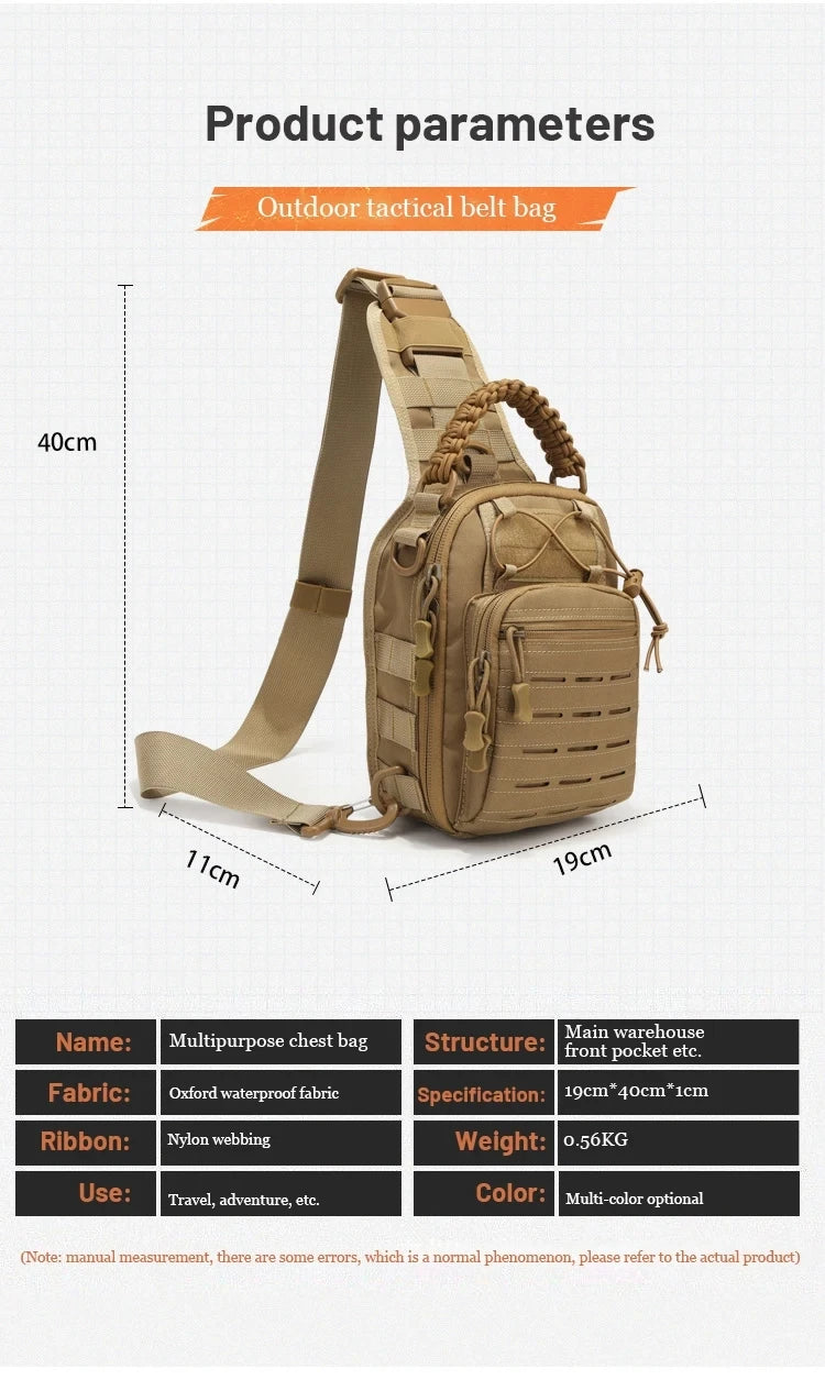 Hot Sale Shoulder Backpack Rover EDC Outdoor CCW Sling Bag Waterproof Hiking Camping Pack Concealed Range Bag Hunting Daypack