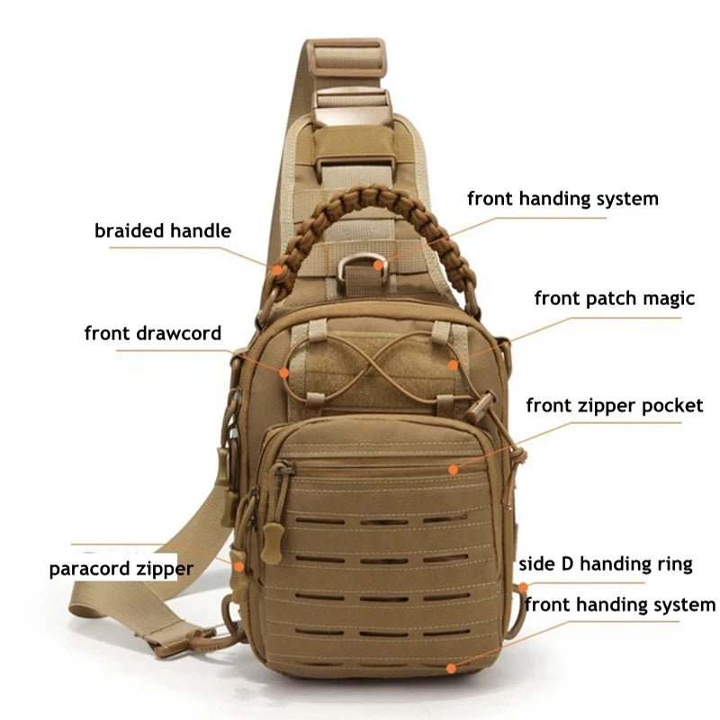 Hot Sale Shoulder Backpack Rover EDC Outdoor CCW Sling Bag Waterproof Hiking Camping Pack Concealed Range Bag Hunting Daypack