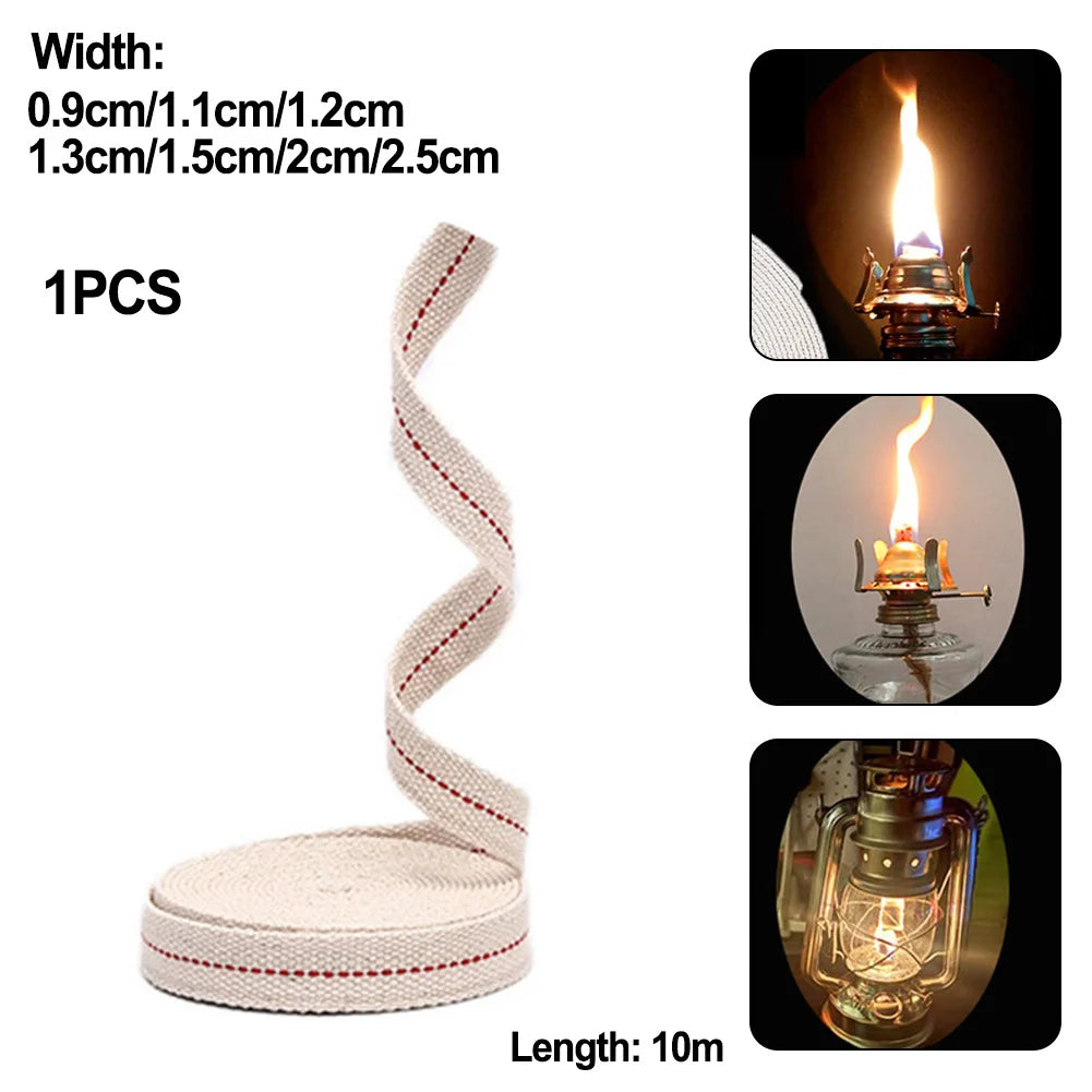 1Meter Kerosene Lamp Wic1k Braided Cotton Wic1k Flat Cotton Oil Lamp Wic1k For Oil Lamp Hot Sale Camping Oil Lamp Replace Part