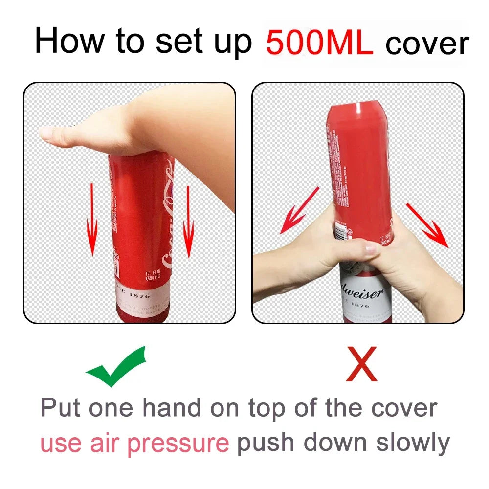 hide a beer Skinny Can Cover Bottle Sleeve Case Cover Bottle Holder Thermal Bag 330ml to 500ml Camping Travel Hiking Accessory