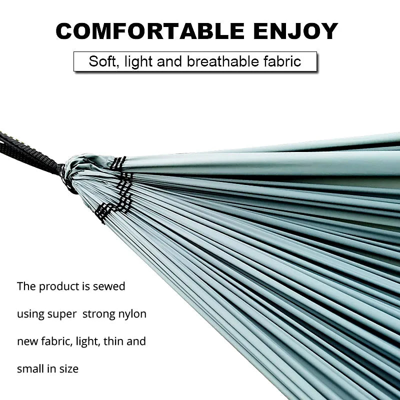 2022 New Ultralight   380T (20D) Outdoor Camping nylon Hammock Sleep Swing Tree Bed Garden Backyard  Protable Hammock Chair