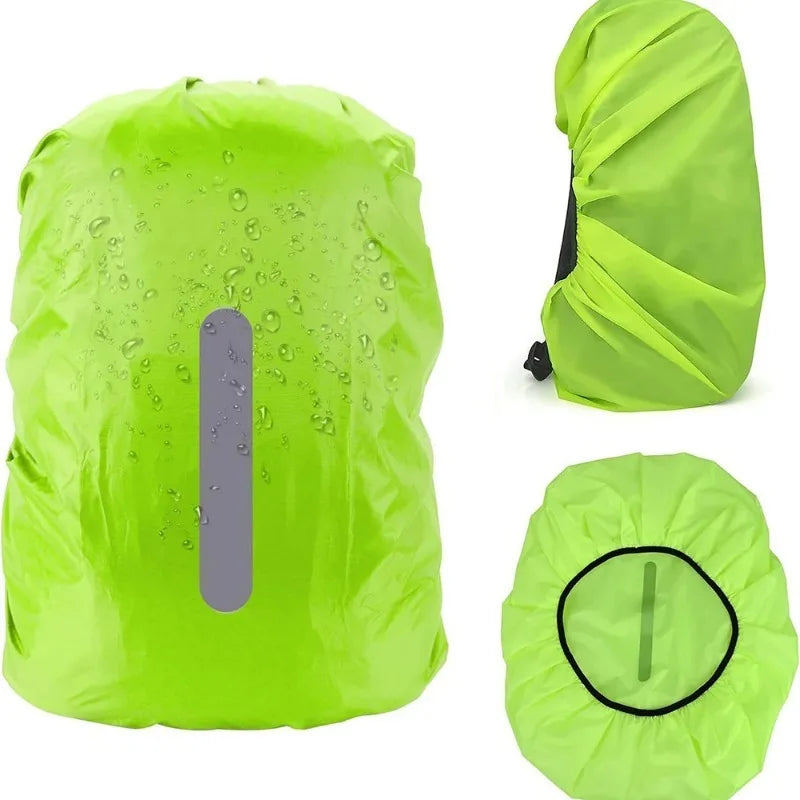 Outdoor Sports Backpack Rain Cover Reflective Waterproof Covers Cycling Foldable Dust Cover Case Bag Camping Hiking Accessories