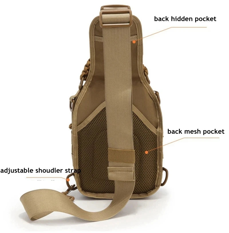 Hot Sale Shoulder Backpack Rover EDC Outdoor CCW Sling Bag Waterproof Hiking Camping Pack Concealed Range Bag Hunting Daypack