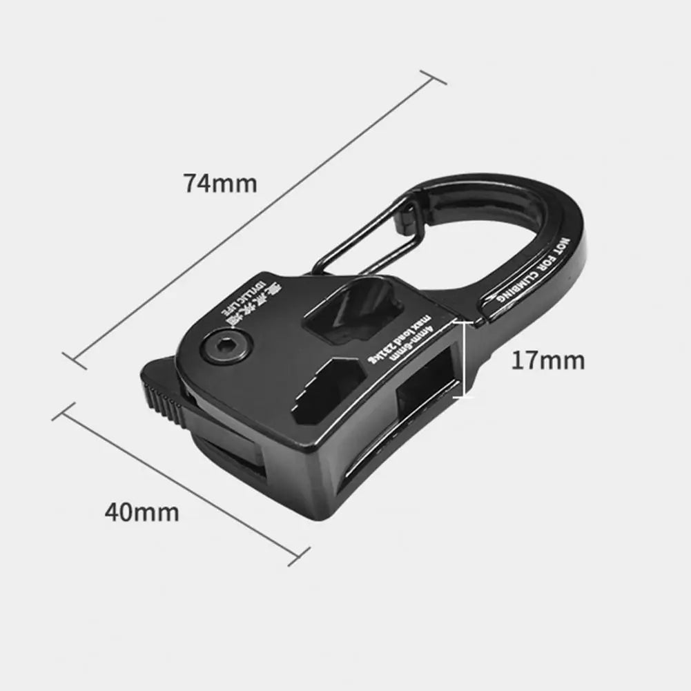 Camping Accessories Durable Aluminum Alloy Tent Rope Tensioner For Strong Load-bearing Lightweight Portable Cord Adjustment