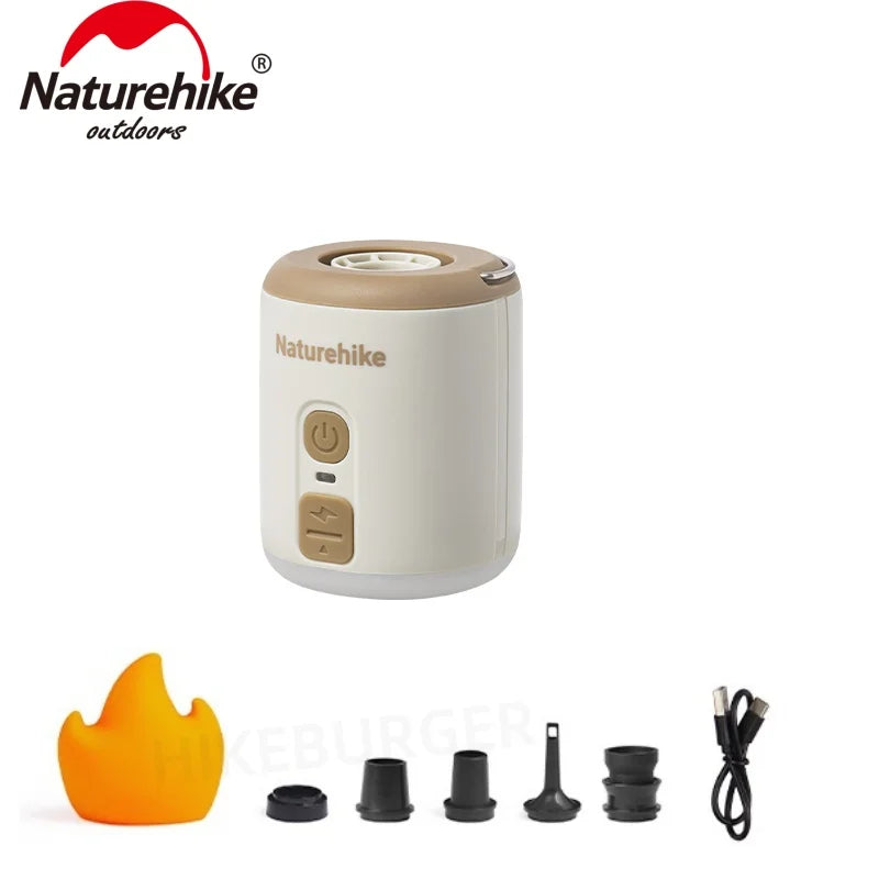 Naturehike Wind Mini Air Pump Outdoor Portable 3 In 1 Multifunctional Lighting For Camping Mat Pillow Ultralight Inflatable Pump