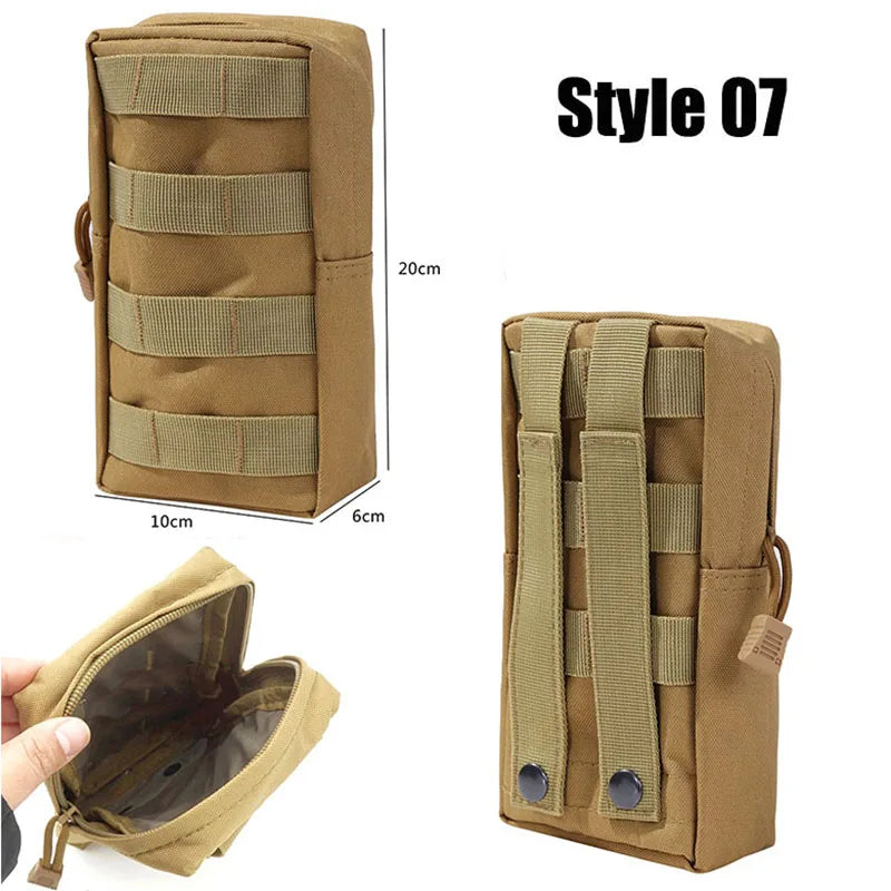 Tactical Bags Molle Pouches Gear Waist Bag Men Phone Pouch Camping Hunting Accessories Belt Fanny Pack EDC Pack